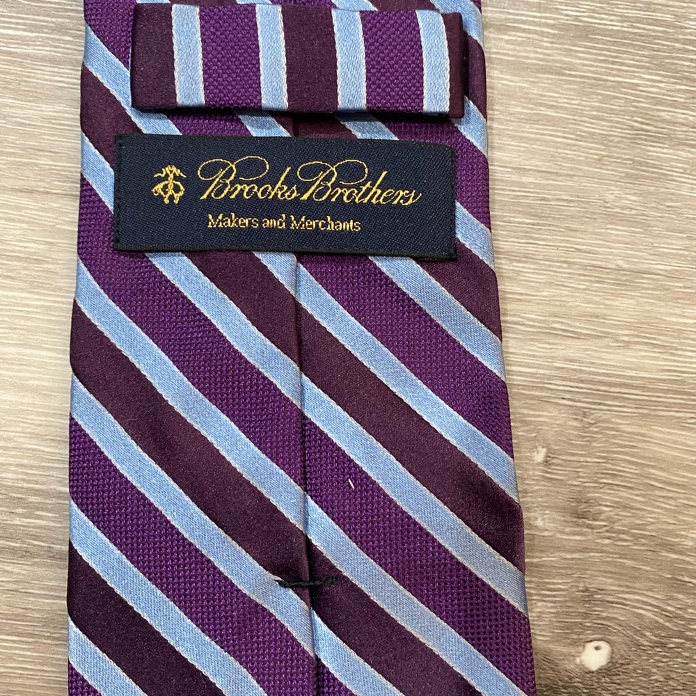 Brooks brothers tie purple and blue